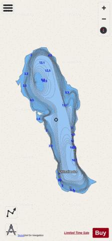 Ghitezli Lake depth contour Map - i-Boating App - Streets