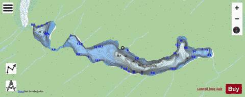Gilgan Lake depth contour Map - i-Boating App - Streets
