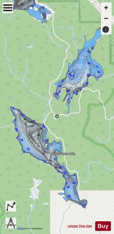 Goldstream Lake depth contour Map - i-Boating App - Streets