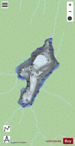 Grayling Lake depth contour Map - i-Boating App - Streets