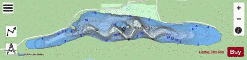 Greeny Lake depth contour Map - i-Boating App - Streets