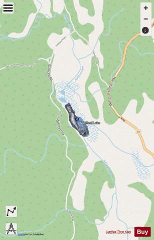 Gulliford Lake depth contour Map - i-Boating App - Streets