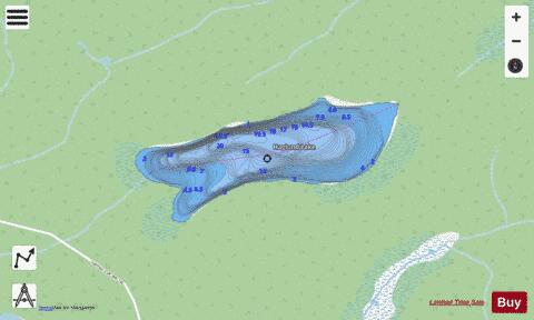 Haglund Lake depth contour Map - i-Boating App - Streets
