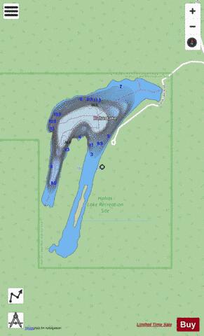 Hahas Lake depth contour Map - i-Boating App - Streets