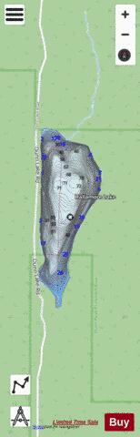 Hallamore Lake depth contour Map - i-Boating App - Streets