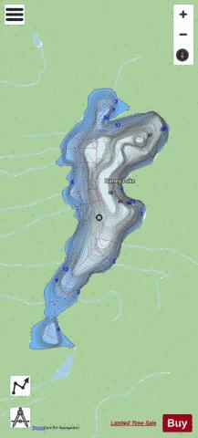Haney Lake depth contour Map - i-Boating App - Streets