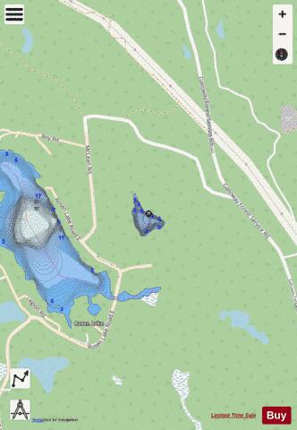 Hart Lake depth contour Map - i-Boating App - Streets