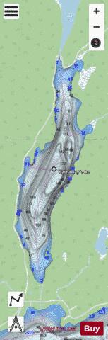 Hathaway Lake depth contour Map - i-Boating App - Streets