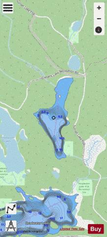 Headwaters #2 Lake depth contour Map - i-Boating App - Streets