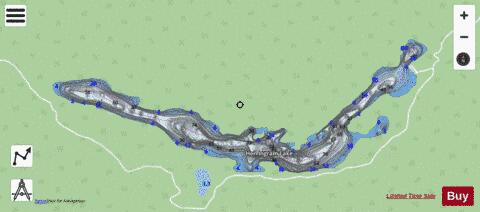 Hen Ingram Lake depth contour Map - i-Boating App - Streets