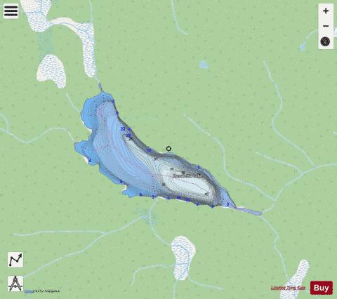 Henrietta Lake depth contour Map - i-Boating App - Streets