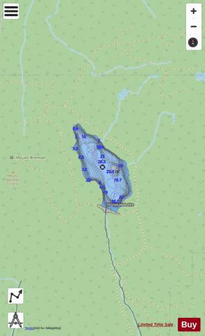Holyoak Lake depth contour Map - i-Boating App - Streets