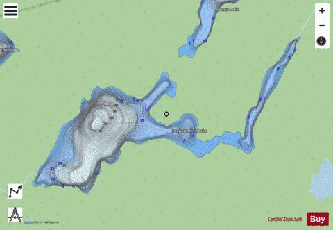 Hoopatatkwa Lake depth contour Map - i-Boating App - Streets