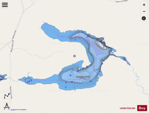 Horseshoe Lake A depth contour Map - i-Boating App - Streets