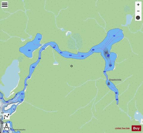 Hourston Lake depth contour Map - i-Boating App - Streets