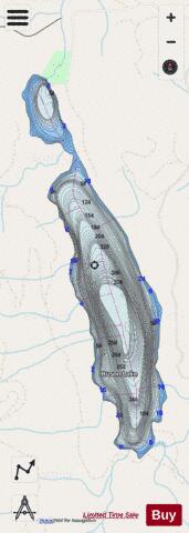 Huson Lake / Hutsan Lake depth contour Map - i-Boating App - Streets