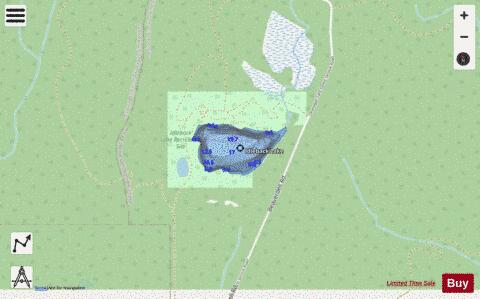 Idleback Lake depth contour Map - i-Boating App - Streets