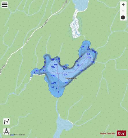 Iroquois Lake depth contour Map - i-Boating App - Streets