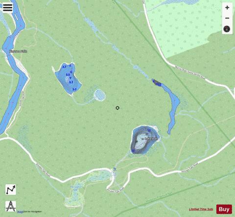 Jade Lake No 1 3 depth contour Map - i-Boating App - Streets