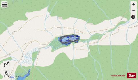 June Lake depth contour Map - i-Boating App - Streets