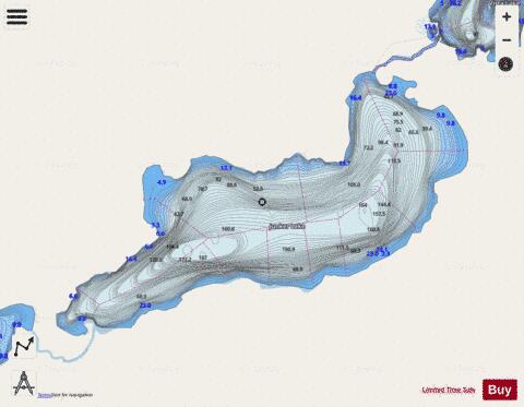 Junker Lake depth contour Map - i-Boating App - Streets