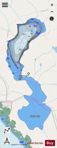 Kanim Lake depth contour Map - i-Boating App - Streets
