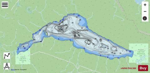 Kappan Lake depth contour Map - i-Boating App - Streets
