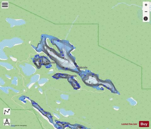 Kathie Lake depth contour Map - i-Boating App - Streets
