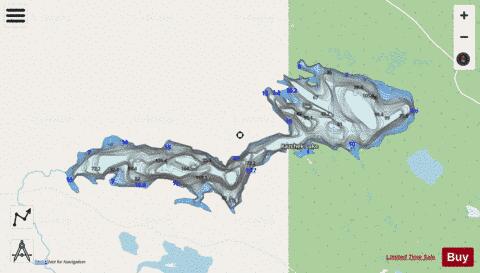 Kazchek Lake depth contour Map - i-Boating App - Streets