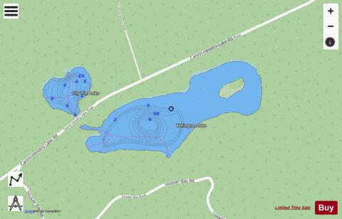 Kellington Lake depth contour Map - i-Boating App - Streets