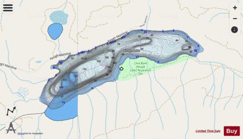 Keogh Lake depth contour Map - i-Boating App - Streets