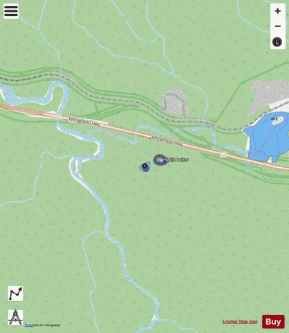 Kettle Lake #1 depth contour Map - i-Boating App - Streets