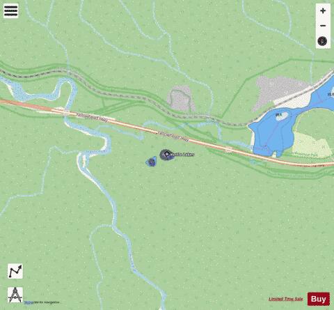 Kettle Lake #2 depth contour Map - i-Boating App - Streets