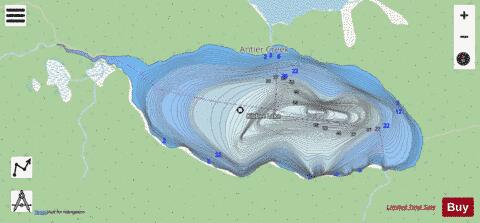 Kibbee Lake depth contour Map - i-Boating App - Streets