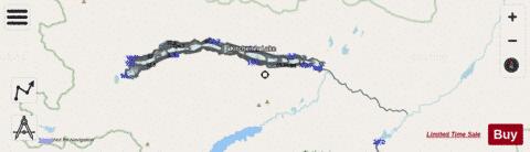 Kitchner Lake depth contour Map - i-Boating App - Streets