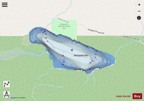 Kitseguecla Lake depth contour Map - i-Boating App - Streets