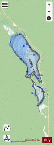 Kitwanga Lake depth contour Map - i-Boating App - Streets