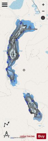 Klaklakama Lakes depth contour Map - i-Boating App - Streets