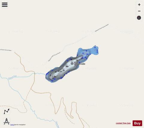 Kleanza Lake depth contour Map - i-Boating App - Streets