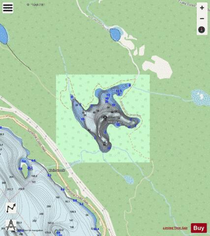 Klein Lake depth contour Map - i-Boating App - Streets