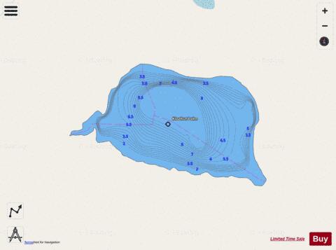 Kloakut Lake depth contour Map - i-Boating App - Streets