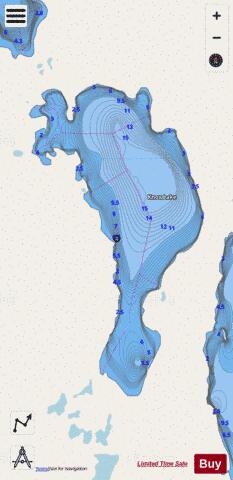 Knox Lake depth contour Map - i-Boating App - Streets