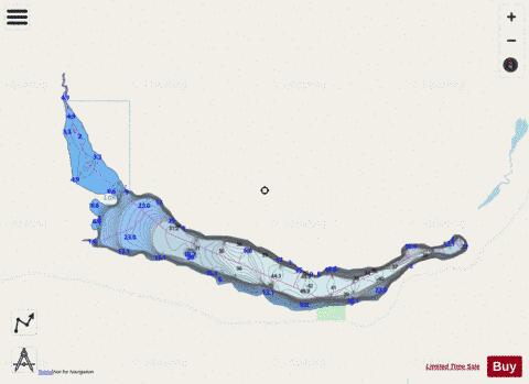 Kuyakuz Lake depth contour Map - i-Boating App - Streets
