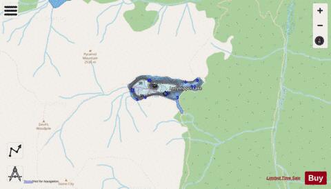 Ladyslipper Lake depth contour Map - i-Boating App - Streets