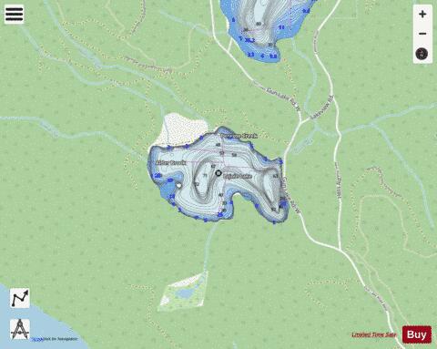 Lajoie Lake depth contour Map - i-Boating App - Streets