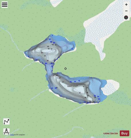 Lamb Lake depth contour Map - i-Boating App - Streets