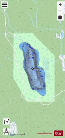 Lassie Lake depth contour Map - i-Boating App - Streets