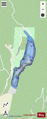 Lazy Lake depth contour Map - i-Boating App - Streets
