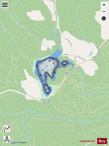 Lillian Lake depth contour Map - i-Boating App - Streets
