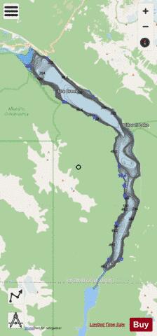 Lillooet Lake depth contour Map - i-Boating App - Streets